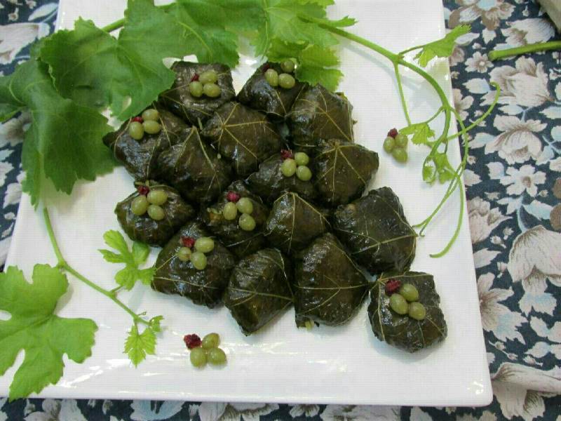 دلمه برگ مو غذایی محبوب